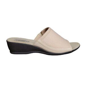 Trotters Lucca Slip On Neutral Wedge Sandal